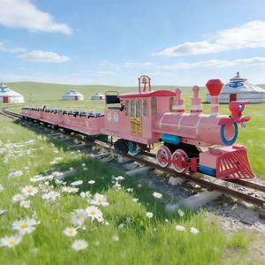 <span class=keywords><strong>Train</strong></span> électrique sur rails pour parc d'attractions, <span class=keywords><strong>train</strong></span> routier touristique, prix d'usine, à vendre - Product Image 2