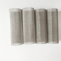 Tabung Filter Kawat Jaring Baja Tahan Karat Ss 304 316 316l yang Dapat Digunakan Kembali, Tabung Bulat Filter Kawat Jaring, Kartrid Filter