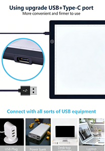 Tablette lumineuse LED ultra-mince USB A4 A3 A2 pour traçage et dessin de tatouages - Product Image 4