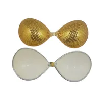 Soutien-gorge adhésif invisible sans bretelles réutilisable en silicone push-up pour femmes OEM