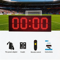 Compteur numérique électronique LED 4 chiffres de 6 pouces de qualité supérieure, compteur d'accumulation numérique haute définition pour événements sportifs