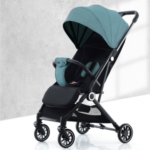 Poussette bébé pliable à 360 degrés de style haut de gamme avec <span class=keywords><strong>porte</strong></span>-bébé portable à réduction des chocs avec compartiment de rangement - Product Image 6