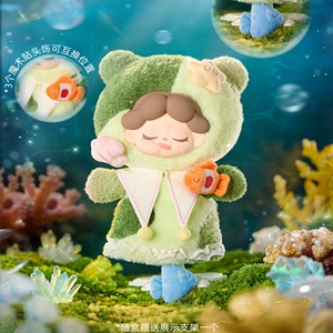 Vente en gros de boîtes mystères authentiques WENDY Moonlight Poetry 400% Plush Series Sea Moon Tea Party, poupée en peluche mignonne, jouet en peluche, cadeau adorable - Product Image 5
