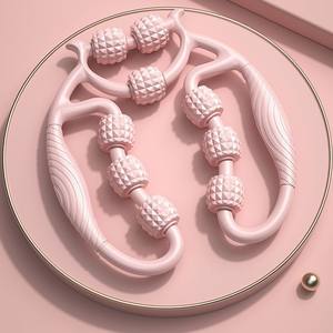 Rodillo de Masaje Multiusos para Relajación Muscular, Ejercicio en Casa, Yoga, Masajeador de Piernas con 9 Ruedas - Product Image 4