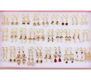 18K Gold Earrings Fantasy Nepal Jewelry Earring Wholesale