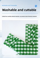 HONGYI Tapis de table de cuisine et de salle à manger en feutre non tissé, forme irrégulière, isolant thermique, anti-brûlure et antidérapant
