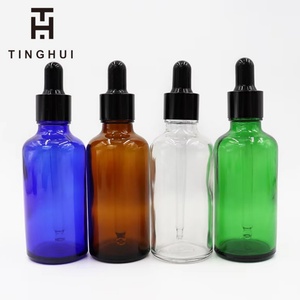 Flacon compte-gouttes en verre bleu cobalt de 30 ml, 50 ml, 60 ml, 120 ml (1 oz, 2 oz, 4 oz, 8 oz) pour sérum cosmétique et huiles essentielles - Product Image 6
