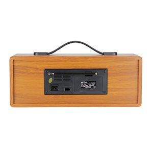 Radio sans fil vintage en bois avec récepteur à ondes courtes Radio rétro Emplacement pour carte USB/TF 35cm Design classique - Product Image 3