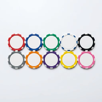 Jetons de poker vierges en ABS de qualité supérieure de 11,5 g pour impression UV, jetons de carte de visite personnalisés avec logo, marqueurs de balle de golf en gros