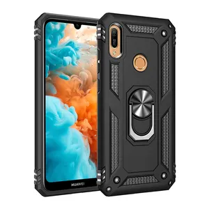 Terbaik Jual 360 Derajat Penuh Pelindung Kasus Ponsel Ponsel Cover untuk Huawei Y6 Prime 2019 Magnetic Case