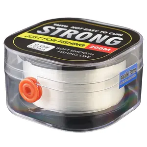 Palmer 200m Super force de traction nylon/fibre ligne de pêche en nylon haute résistance ligne de pêche en nylon résistant à l'abrasion ligne de pêche en nylon