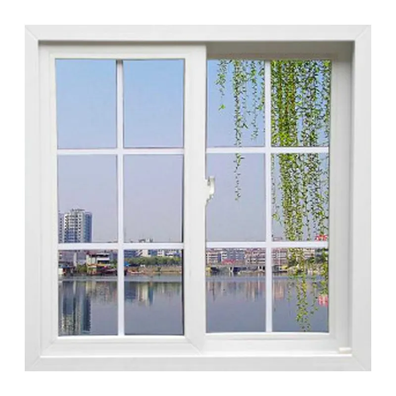 KDSBuilding Modern konut pencereleri su geçirmez çift şeffaf camlı sürgülü Pvc pencere ile termal cam
