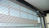 Porte de volet de roulement de grillage de grille en acier galvanisé de sécurité rentable