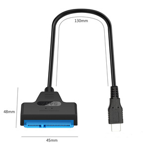 Cable de datos E-Yield tipo C a Sata de 7+15 pines para adaptador de disco duro de 2,5 pulgadas - Product Image 4