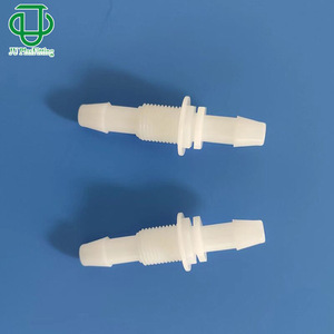 Raccord droit en plastique POM JU PlasFitting à filetage externe 6,4 mm pour tuyau en caoutchouc, résistant aux produits chimiques - Product Image 1