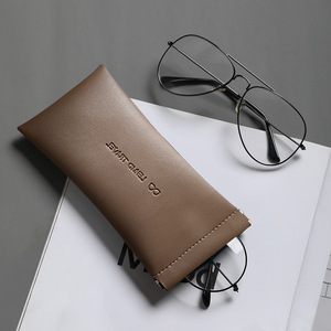 Étui à lunettes pour hommes avec clip à ressort auto-fermant, sac de rangement rectangulaire en tissu pour lunettes de soleil et lunettes, printemps 2024 - Product Image 3