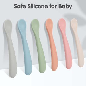 Juego de Utensilios de Alimentación para Bebés, Primera Etapa, Libres de BPA, con Cucharas de Silicona de Punta Suave para el Aprendizaje - Product Image 2