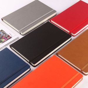 Cuaderno de Negocios Creativo, Libreta Elástica de Color Sólido, Diseño Simple con Encuadernación de PU, Personalizable con Logotipo - Product Image 3