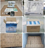 Máquina de Coser Electrónica UKICRA UFR-813 - Longitud de Puntada Ajustable, Mecanismo de Alimentación por Caída, Diseño de Bolsillo, Fácil de Usar para el Hogar
