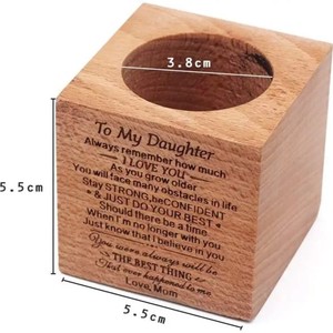 Solid Wood Mini <b>Succulent</b> <b>Pot</b> Creative Wooden Planter Desktop Indoor Decoration Gift For Daughter - Product Image 4
