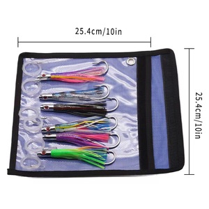 Señuelo de Pesca de Arrastre de 5 Pulgadas para Grandes Capturas, Faldas de Calamar con Cabeza de Resina, Faldas de Silicona para Pulpo y Calamar, para Marlin, Atún y Pesca en Agua Salada - Product Image 6