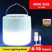 Batería incorporada 18650 Ip65 Usb Bombilla recargable Linterna Emergencia Led Solar Camping Luz
