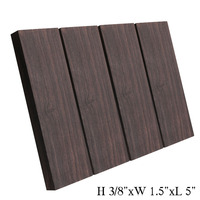 Natural Black Ebony Lumber Blank Solid Wood Block for Handcraft Guitar Pick Tuning Key Tailpiece Bridge Pin Musical Accessories