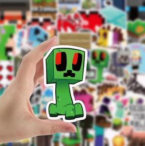 ZY0477C 100 pièces/paquet dessin animé mon monde pâte autocollants étanche déplacer bouteille d'eau autocollant bagages ordinateur portable autocollants - Product Image 4