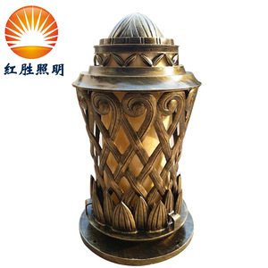โคมไฟเสาทองแดง Redsheng Lighting แบบ LED E27 ติดตั้งกึ่งฝัง สำหรับสวนภายนอกอาคาร - Product Image 1