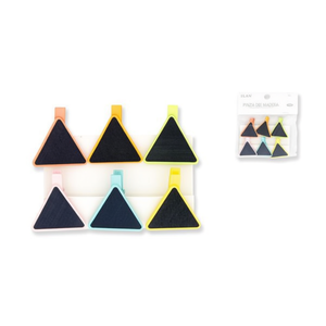 Ilan Mollette in Legno con Lavagna 3.5cm 6pz per Appendere Vestiti - Product Image 1