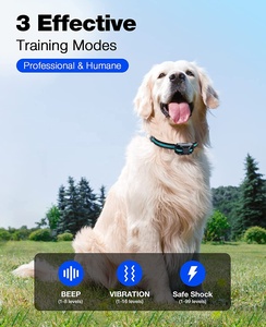 Collar electrónico de choque impermeable IP67 recargable al por mayor de fábrica 2025 con control remoto de 3608Ft para todas las razas, control de ladridos de perros - Product Image 2