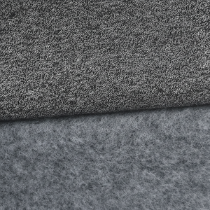 Tissu polaire pour sweat-shirts à capuche, 285 g/m², teint en fil, bicolore, 52 % polyester, 48 % coton, 3 fils, fabrication sur mesure, vente en gros - Product Image 1