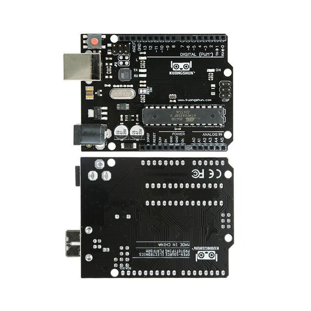 KUONGSHUN OEM ODM ATMEGA328P Chip Compatible DIY Robot Controller Board Electronic Component R3 Development Board for Arduino