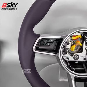 Volante de Cuero Nappa Antideslizante de Alta Calidad a <span class=keywords><strong>Precio</strong></span> de Mayoreo para <span class=keywords><strong>Porsche</strong></span> Panamera Cayenne <span class=keywords><strong>Cayman</strong></span> Boxster 718 911 - Product Image 3