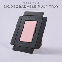 Housse de protection en pulpe moulée biodégradable et écologique, personnalisable, en papier recyclable pour l'emballage des fiches de câbles d'alimentation