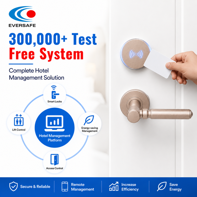 Boutique Hotel Solid Zinc Alloy Key Card Door Lock | T5577 Contactless Smart Lock Tamper Alarm 32 Years Factory Manufacturer