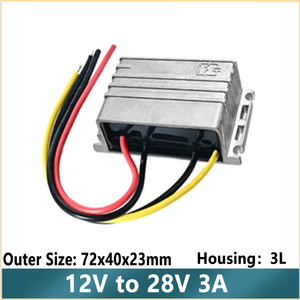Convertisseur <span class=keywords><strong>DC</strong></span>-<span class=keywords><strong>DC</strong></span> Boost en aluminium, étanche IP68, pour voiture et camion, 12V vers 28V 40A, module d'alimentation haute efficacité, développement personnalisé - Product Image 4