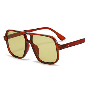 2025最新复古飞行员太阳镜女男奢华最新现成现货时尚太阳镜双桥方框 - Product Image 2