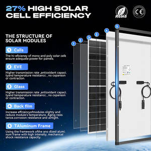 N-Typ <span class=keywords><strong>Solarpanel</strong></span>: Residenzielle Schwarze PV-Module auf Lager – 150W, <span class=keywords><strong>180W</strong></span>, 200W, 220W, 250W Starre Glas-Solarpaneele Sofort Lieferbar - Product Image 6