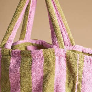 <span class=keywords><strong>Borsa</strong></span> Tote Grande Personalizzata Royal Fair in Tessuto di Spugna a Righe, <span class=keywords><strong>Borsa</strong></span> a Spalla Portatile da Viaggio e Shopping alla Moda - Product Image 4