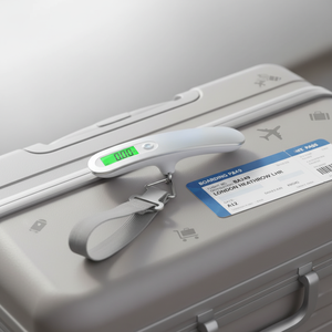 स्टेनलेस स्टील डिजिटल हैंगिंग सामान पैमाने 50 किलोग्राम 110lb इलेक्ट्रॉनिक यात्रा वजन - Product Image 1