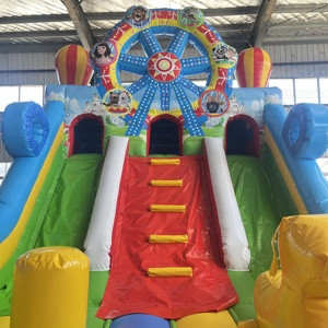 Castillo Inflable Beleqi con Tobogán, Combinación para <span class=keywords><strong>Alquiler</strong></span> Comercial, Cama Elástica para Fiestas Infantiles, con Soplador, PVC, 4m*7m - Product Image 4