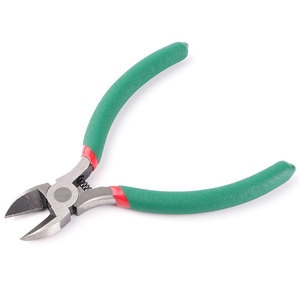 Diagonal Pliers 12Cm Length Chrome Vanadium Steel Industrial Grade Wire Cutters With Green Handle For Precision Cutting - Product Image 4
