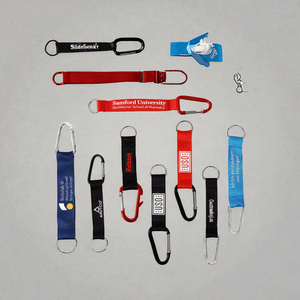 Nhà Sản Xuất Tùy Chỉnh Polyester Carabiner Keychain Với Móc Ngắn Dây Buộc Dây Đeo Lụa Màn Hình In Ấn Khuyến Mại Tùy Chỉnh Keychain - Product Image 3