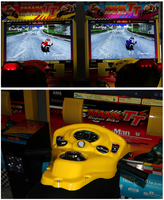 Simulateur de haute qualité Arcade Super Bike 2 Jeux Machines de course de moto TT pour la ville de divertissement