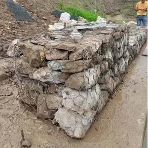 Treillis de gabion pour remplir de pierres, cage à pierres galvanisée pour le marché français, panier de soutènement durable - Product Image 1