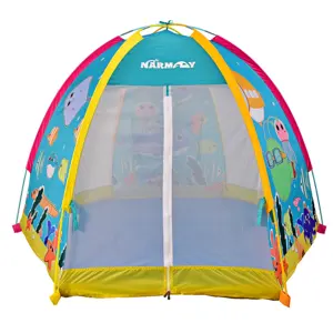 流行的易折叠展开6面有趣的儿童游戏帐篷屋，室内和室外儿童帐篷玩具，儿童游戏帐篷/