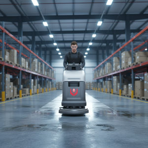 Nettoyeur de sols électrique autopropulsé CleanHorse ARES550 pour ateliers, béton, marbre, machine de nettoyage de sols <span class=keywords><strong>professionnelle</strong></span> - Product Image 2