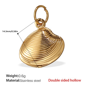 Ciondolo in Acciaio Inossidabile Placcato Oro 18K, Accessori Geometrici Personalizzabili per Creazione di Gioielli, Vendita all'Ingrosso - Product Image 6