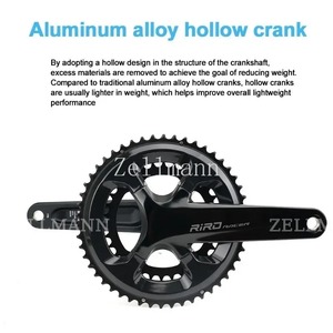 <span class=keywords><strong>Pédalier</strong></span> de vélo de route RIRO 110BCD 10/11S avec boîtier de <span class=keywords><strong>pédalier</strong></span> <span class=keywords><strong>34</strong></span>/50T, ultraléger, durable, manivelle 170mm, triple plateaux, pièce de vélo - Product Image 6
